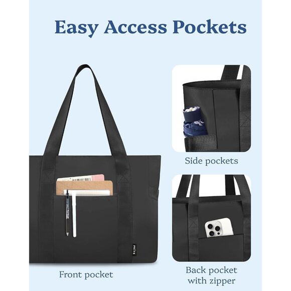 Tote Bag for Women Weekender Bag with Laptop Compartment for Work Nurse Travel G - Picture 3 of 7